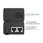 TP-Link Omada TL-POE160S PoE+ Injector Adapter, Gigabit Ethernet, 30W Output, Wall Mountable, Black