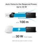 TP-Link Omada TL-POE160S PoE+ Injector Adapter, Gigabit Ethernet, 30W Output, Wall Mountable, Black