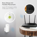 TP-Link RE200 Dual-Band Wi-Fi Range Extender, 433 Mbit/s, Ethernet LAN, 3 Antennas, White