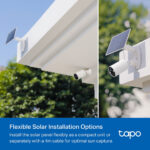 TP-Link Tapo A201 Solar Panel for Tapo Battery Cameras, 2.5W, 5.2V, IP65, White
