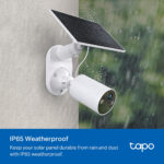 TP-Link Tapo A201 Solar Panel for Tapo Battery Cameras, 2.5W, 5.2V, IP65, White