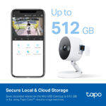 TP-Link Tapo C120 Indoor/Outdoor 2K Wi-Fi Security Camera White
