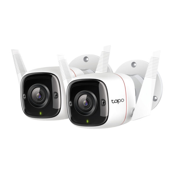 TP-Link Tapo C310 2K Outdoor Security Wi-Fi Camera IP66 White 2-Pack