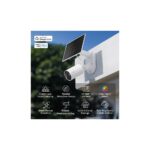 TP-Link Tapo C410 Kit Solar-Powered Wireless Outdoor 3MP 2K Security Camera with Night Vision & 2-Way Audio, White