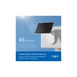TP-Link Tapo C410 Kit Solar-Powered Wireless Outdoor 3MP 2K Security Camera with Night Vision & 2-Way Audio, White