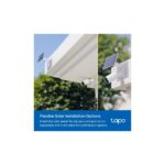 TP-Link Tapo C410 Kit Solar-Powered Wireless Outdoor 3MP 2K Security Camera with Night Vision & 2-Way Audio, White