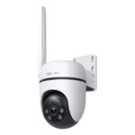 TP-Link Tapo C501GW Outdoor Pan/Tilt 4G LTE IP Camera, 1080p, IP66, Two-Way Audio, White