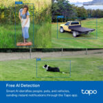 TP-Link Tapo C501GW Outdoor Pan/Tilt 4G LTE IP Camera, 1080p, IP66, Two-Way Audio, White