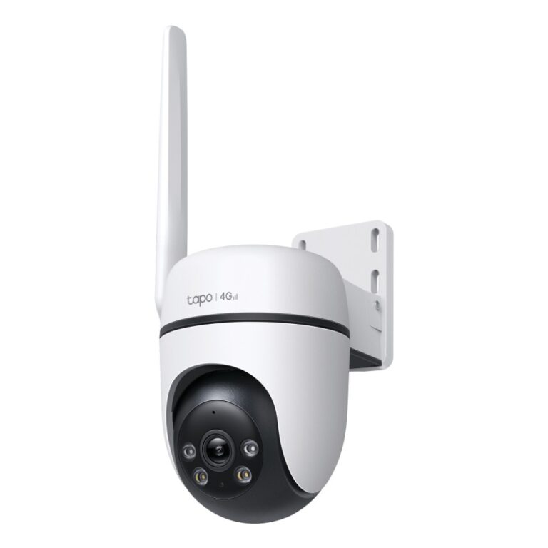 TP-Link Tapo C501GW Outdoor Pan/Tilt 4G LTE IP Camera, 1080p, IP66, Two-Way Audio, White