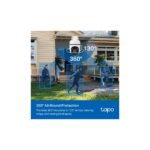 TP-Link Tapo C510W V2 Outdoor Pan/Tilt Security Camera, IP65, 2K 2304x1296, Night Vision, Wi-Fi, 2-Way Audio