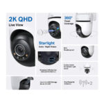 TP-Link Tapo C520WS Outdoor Pan/Tilt 2K QHD Wi-Fi Security Camera IP66 Black, White
