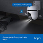 TP-Link Tapo C520WS Outdoor Pan/Tilt 2K QHD Wi-Fi Security Camera IP66 Black, White