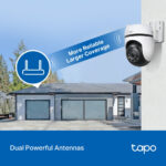 TP-Link Tapo C520WS Outdoor Pan/Tilt 2K QHD Wi-Fi Security Camera IP66 Black, White