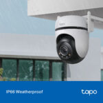 TP-Link Tapo C520WS Outdoor Pan/Tilt 2K QHD Wi-Fi Security Camera IP66 Black, White