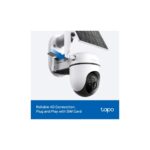TP-Link Tapo C615G KIT 4G Outdoor IP Security Camera 3MP 2K Pan/Tilt 512GB MicroSD White