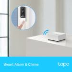 TP-Link Tapo H200 Smart Hub for up to 64 Devices with Wi-Fi, Ethernet, MicroSD & Smart Alarm - White
