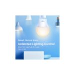 TP-Link Tapo L510B Smart Wi-Fi B22 LED Dimmable Light Bulb, 8.7W 806lm, White, Twin Pack