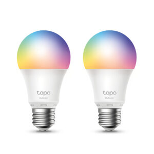 TP-Link Tapo L530E Smart Wi-Fi LED Bulb, E27, Dimmable, Multicolour, 806lm, 2-Pack
