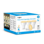TP-Link Tapo L610 Smart Wi-Fi Spotlight Dimmable GU10 50W Equivalent Bulb 4-Pack White