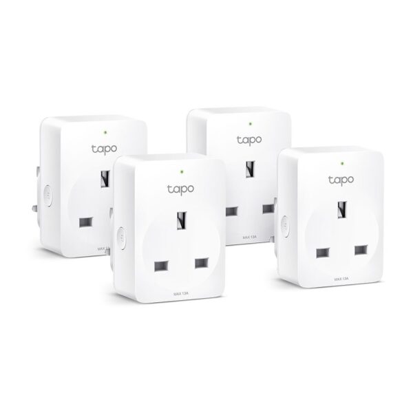 TP-Link Tapo P110 Mini Smart Wi-Fi Socket with Energy Monitoring 4-Pack, White