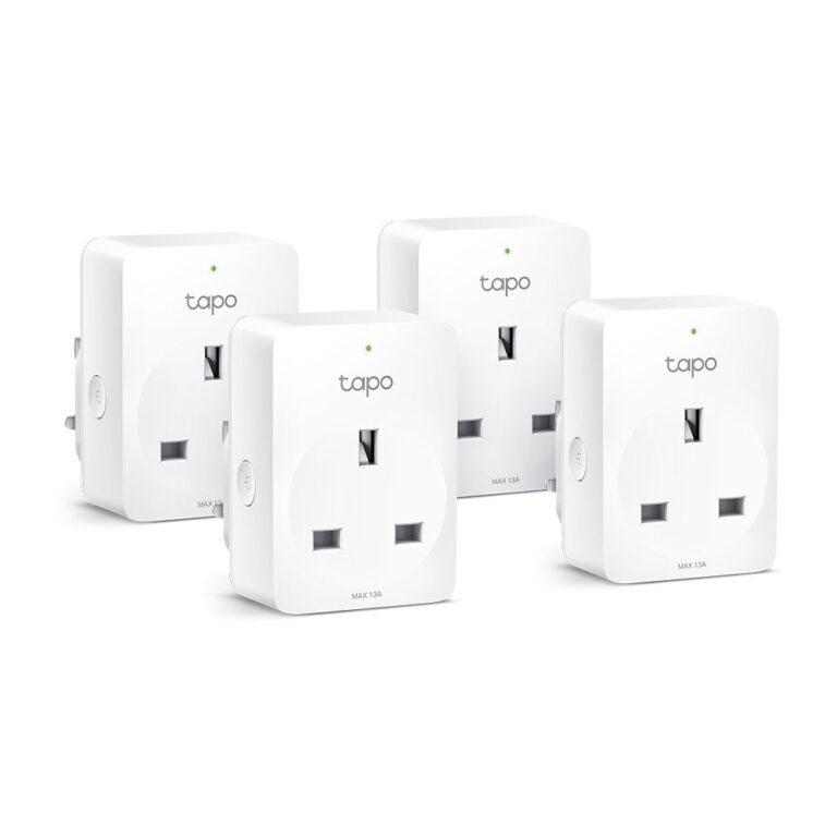 TP-Link Tapo P110 Mini Smart Wi-Fi Socket with Energy Monitoring 4-Pack, White