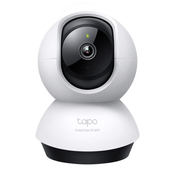 TP-Link Tapo Pan/Tilt AI Home Security Wi-Fi Camera 2K QHD White, Black