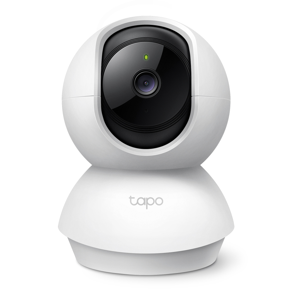 TP-Link Tapo Pan/Tilt Home Security Wi-Fi Camera 2K 3MP Indoor Spherical White Black TP-Link Tapo Pan/Tilt Home Security Wi-Fi Camera 2K 3MP Indoor Spherical White Black