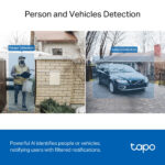TP-Link Tapo Smart Video Doorbell Camera Kit 2K 5MP Wireless Black White
