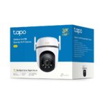 TP-Link Tapo TC43 V2 Spherical IP Security Camera 5MP 3K 30fps Wi-Fi 6 IP66 Black & White