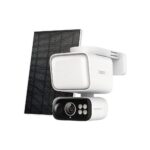 TP-Link Tapo TC50K Floodlight Pan/Tilt 2K 3MP Solar-Powered Outdoor Security Camera Kit White