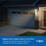 TP-Link Tapo TC50K Floodlight Pan/Tilt 2K 3MP Solar-Powered Outdoor Security Camera Kit White