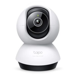 TP-Link Tapo TC74 Bulb IP Security Camera 5MP 2880x1620 Wireless Indoor Pan/Tilt Black/White