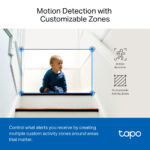 TP-Link Tapo TC74 Bulb IP Security Camera 5MP 2880x1620 Wireless Indoor Pan/Tilt Black/White