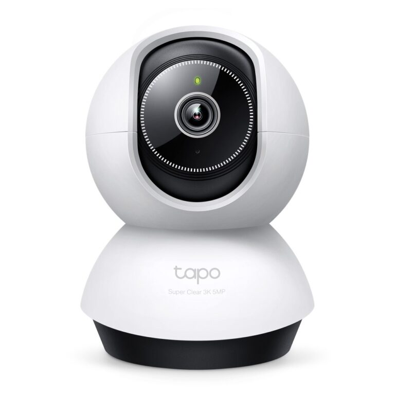 TP-Link Tapo TC74 Bulb IP Security Camera 5MP 2880x1620 Wireless Indoor Pan/Tilt Black/White