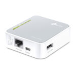 TP-Link TL-MR3020 Portable 4G Wireless N Router Single-band 2.4 GHz Fast Ethernet Silver, White