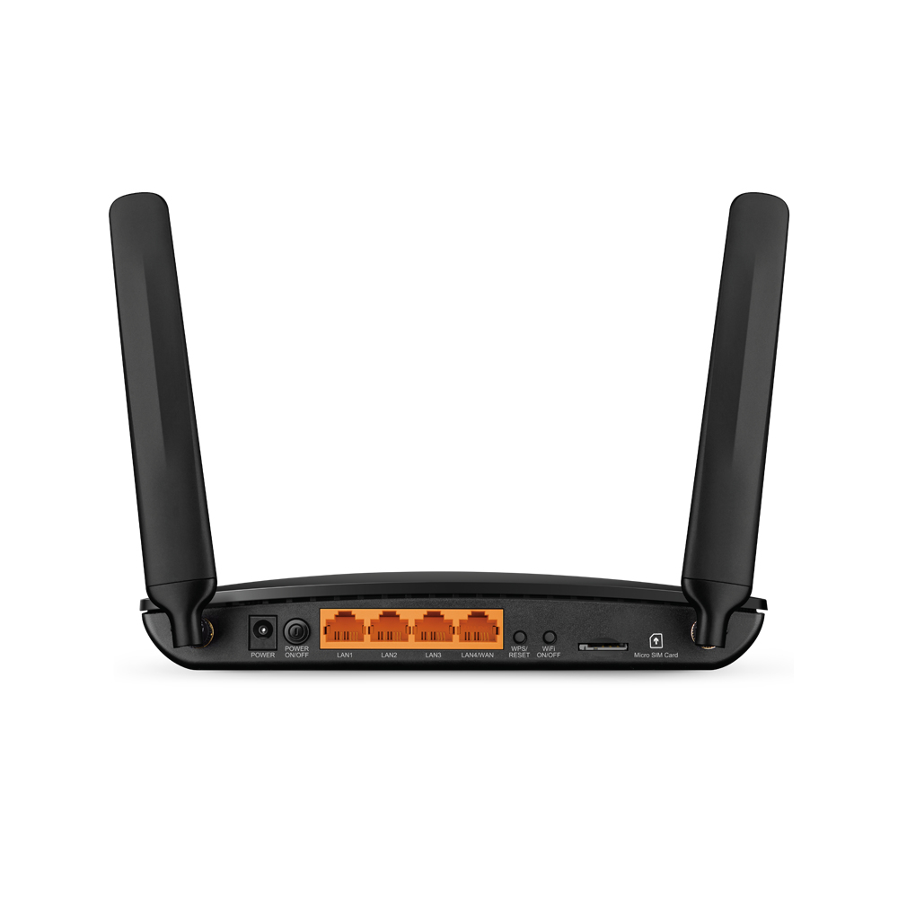 TP-Link TL-MR6400 4G LTE Wi-Fi Router 300 Mbps Single-band (2.4 GHz) Black TP-Link TL-MR6400 4G LTE Wi-Fi Router 300 Mbps Single-band (2.4 GHz) Black