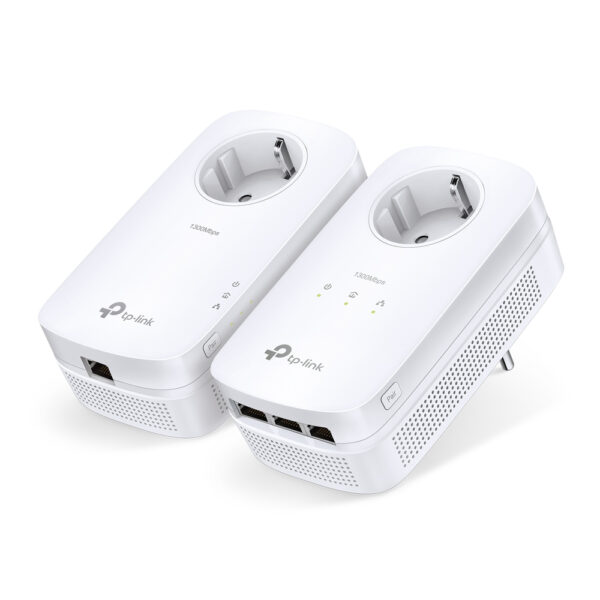 TP-Link TL-PA8033P KIT PowerLine Network Adapter 1300 Mbit/s Gigabit Ethernet 3 Ports White 2-Pack