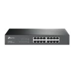 TP-Link TL-SG1016D Unmanaged L2 Gigabit Ethernet Switch 16-Port Rack Mount Black