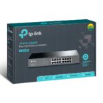 TP-Link TL-SG1016D Unmanaged L2 Gigabit Ethernet Switch 16-Port Rack Mount Black