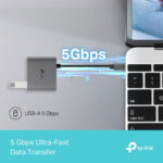 TP-Link UH3020C 3-in-1 USB-C Hub with 4K HDMI, 100W PD, 5 Gbps USB-A, Grey