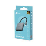 TP-Link UH3020C 3-in-1 USB-C Hub with 4K HDMI, 100W PD, 5 Gbps USB-A, Grey