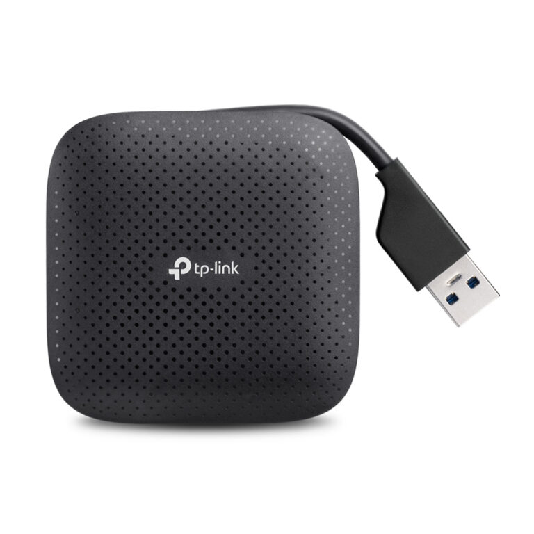 TP-Link UH400 4-Port USB 3.2 Gen 1 Hub 5000 Mbit/s Black with Foldable Cord