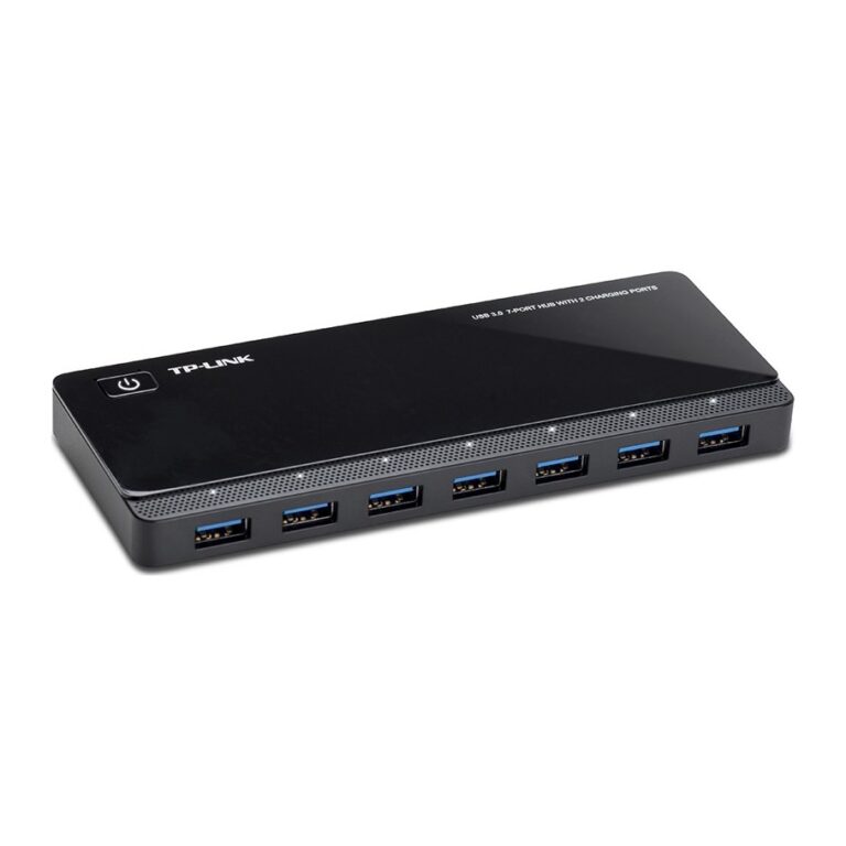 TP-Link UH720 9-Port USB 3.2 Gen 1 Hub 5000 Mbit/s with 2 Charging Ports Black