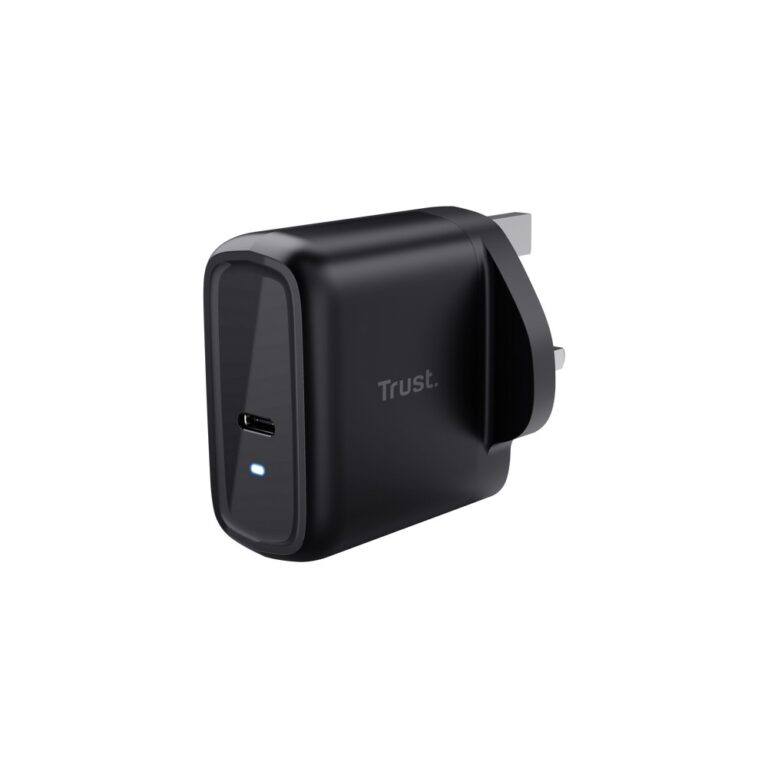 Trust Maxo 65W USB-C PD 3.0 Fast Charger with 2m USB-C Cable, Universal, Black