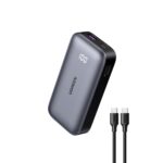 Ugreen 10000mAh Mini Power Bank Quick Charging 30W Grey USB-C and USB-A Ports