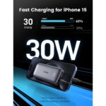 Ugreen 10000mAh Mini Power Bank Quick Charging 30W Grey USB-C and USB-A Ports