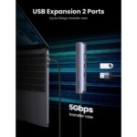 Ugreen 10919 USB-C 5-in-1 Docking Station with HDMI 4K, 2x USB 3.0, Ethernet, 100W PD - Grey