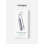 Ugreen 10919 USB-C 5-in-1 Docking Station with HDMI 4K, 2x USB 3.0, Ethernet, 100W PD - Grey