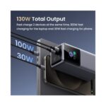 Ugreen 20000mAh Power Bank 130W USB-C Fast Charging for Laptop/Smartphone Grey