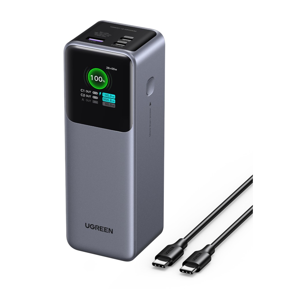 Ugreen 25000mAh 200W Fast Charging Powerbank Grey for Mobile Phone/Smartphone, Laptop/Netbook Ugreen 25000mAh 200W Fast Charging Powerbank Grey for Mobile Phone/Smartphone, Laptop/Netbook